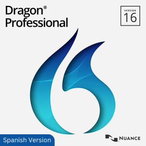 Dragon Professional Individual v16 Spanish speech recognition software box